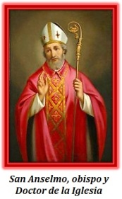 San Anselmo, Santo Obispo y Doctor de la Iglesia,